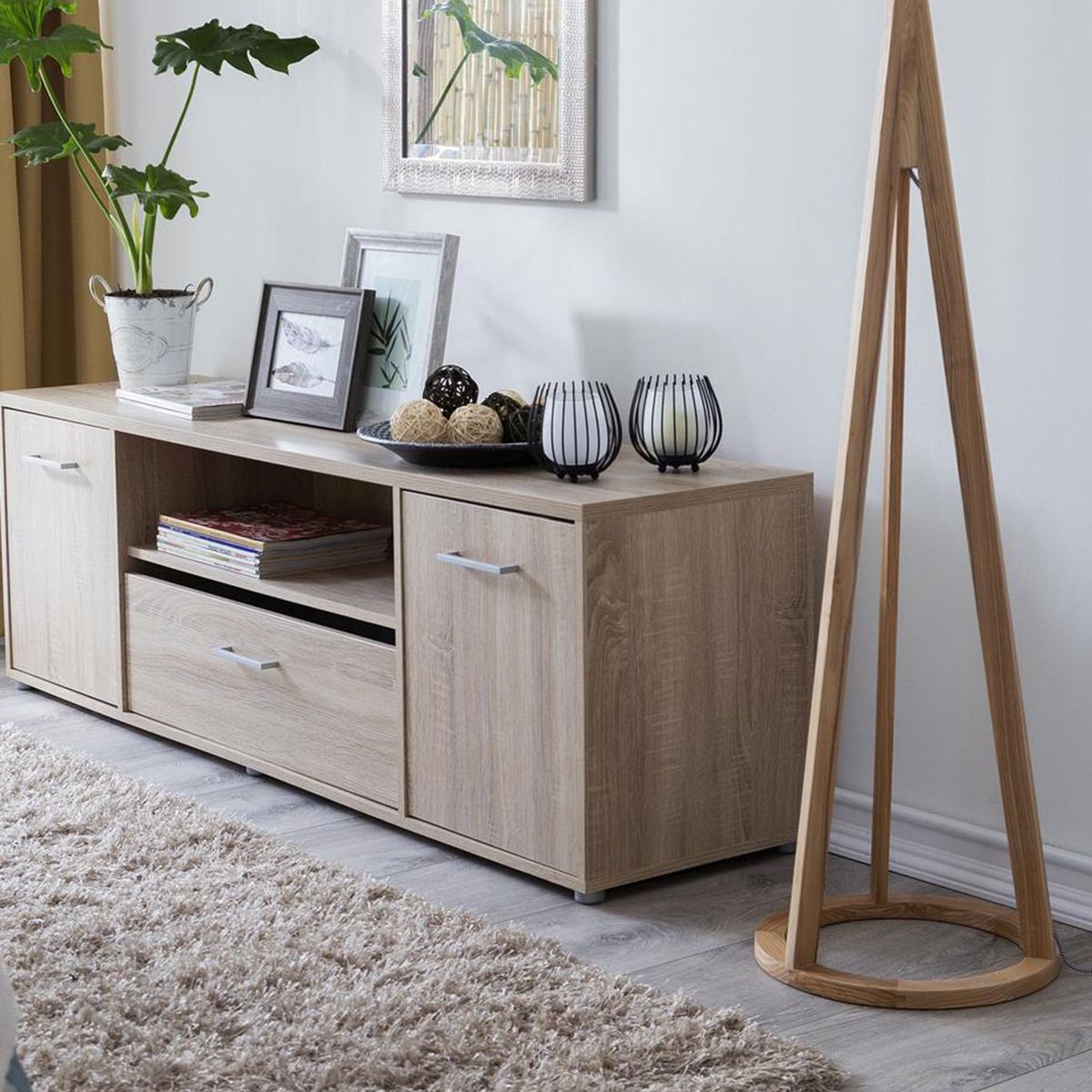 Just Home Collection - Espejo Decorativo Rectangular de 50 x 70 cm Plata