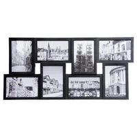 Marco de fotos negro 8x9x14 cm