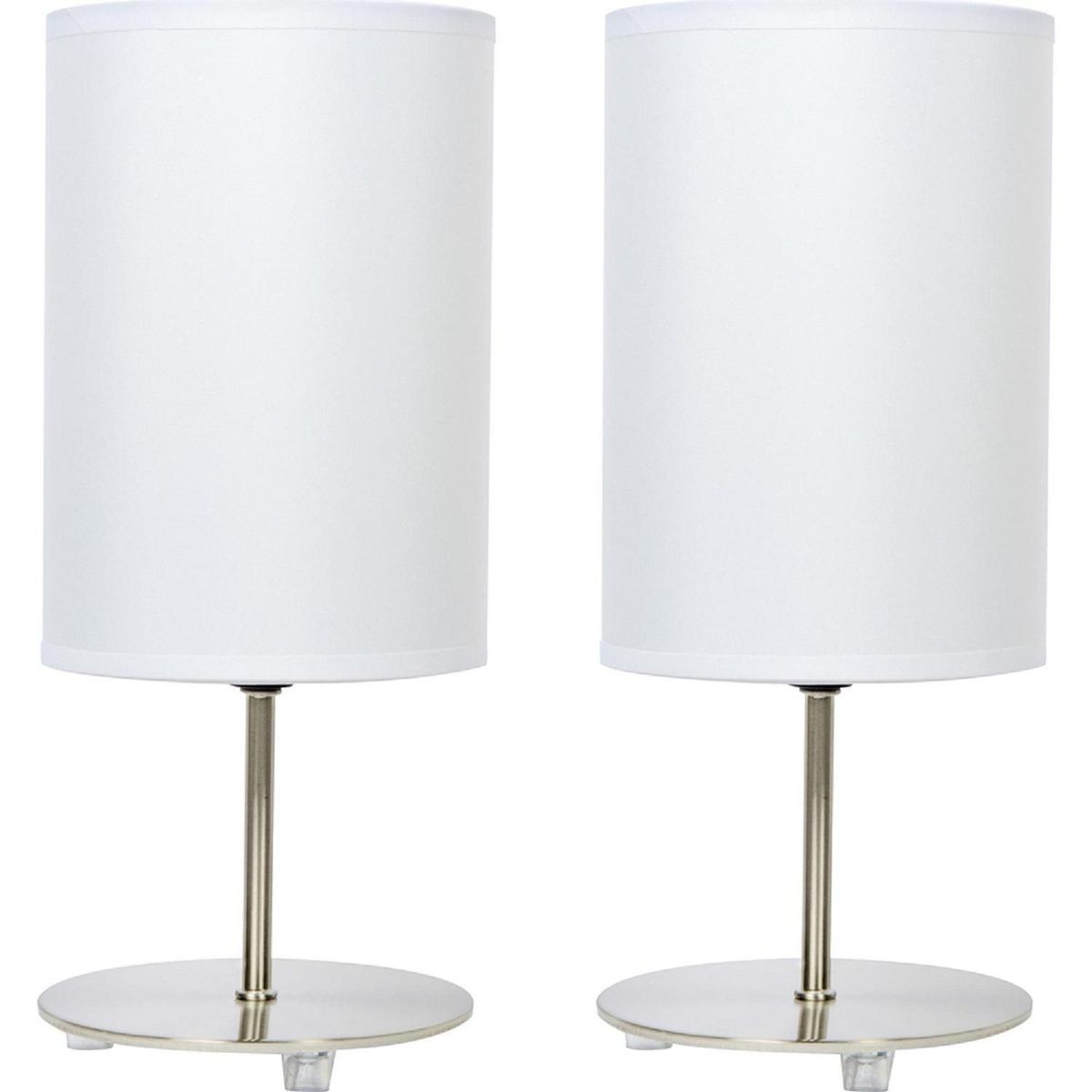 Casa Bonita - Set de 2 Lámparas de Buró Niza Blanco 60W E27