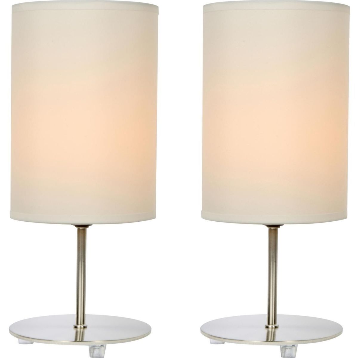 Casa Bonita - Set de 2 Lámparas de Buró Niza Blanco 60W E27