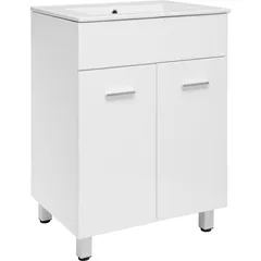 Mueble de baño Abrantes blanco brillante 60 cm