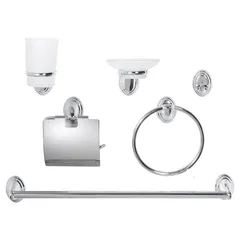 Set de 6 accesorios Turín cromado