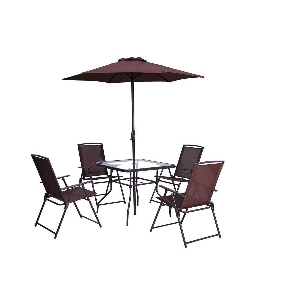 Just Home Collection - Juego de Comedor para Exterior Menorca 4 Personas