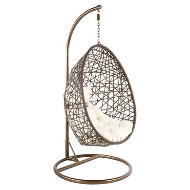 Silla rat�n colgante con soporte