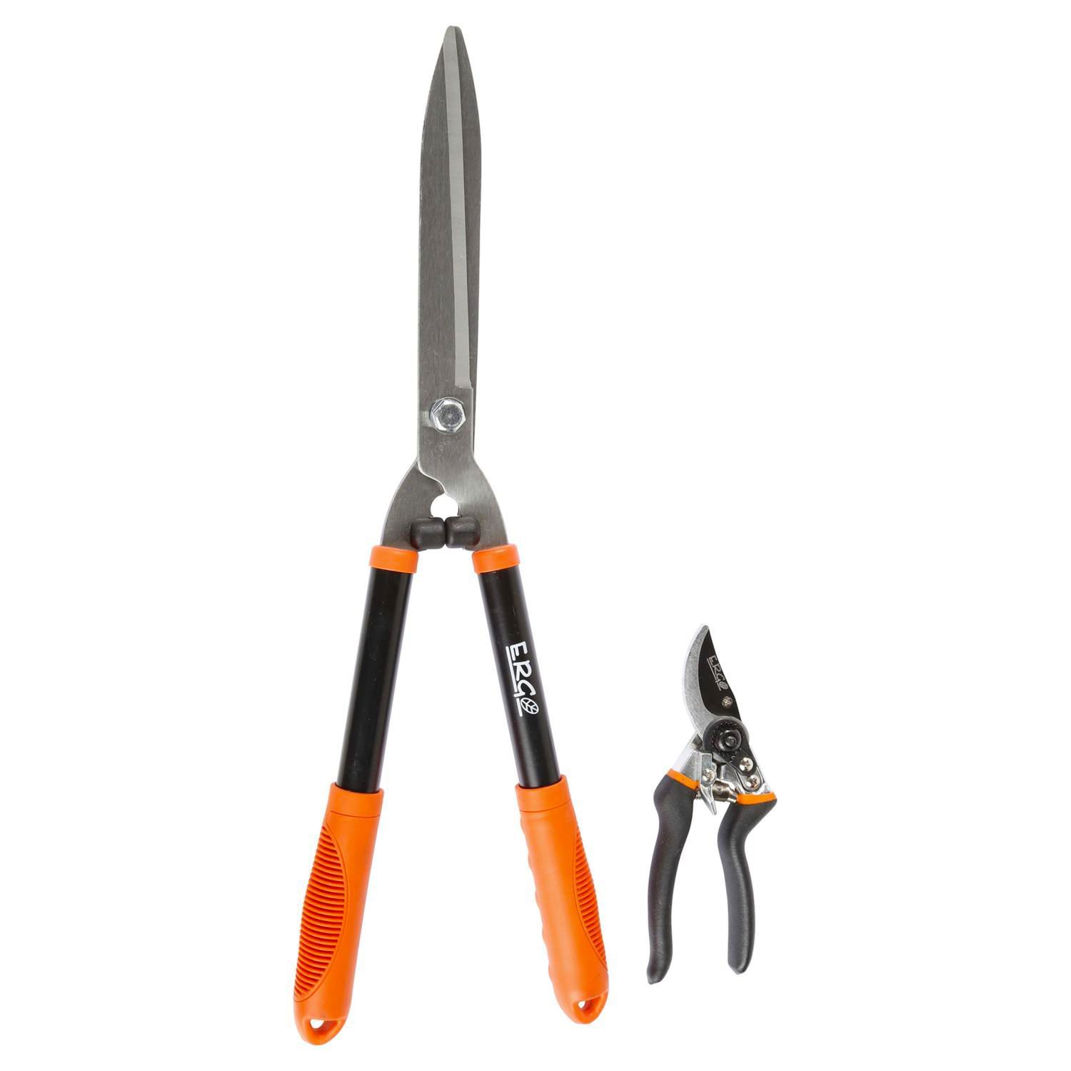 Ergo - Set de 2 herramientas corta pasto y arbusto