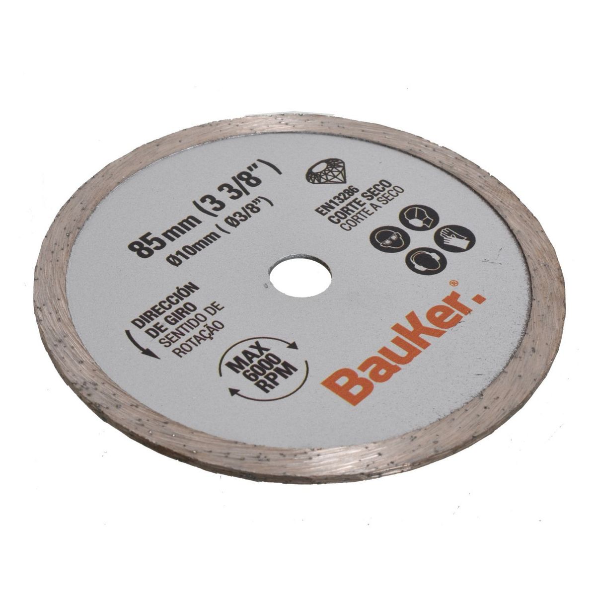 Disco diamantado 85 mm para minisierra, marca Bauker - Foto 2
