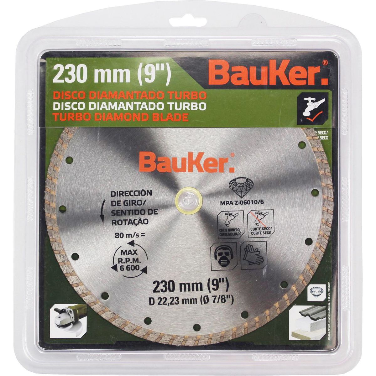 Disco diamant 9 turbo bauker, marca Bauker - Foto 2