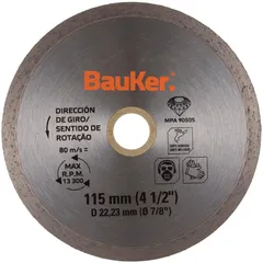 Disco diamant cont 4 1/2bauker