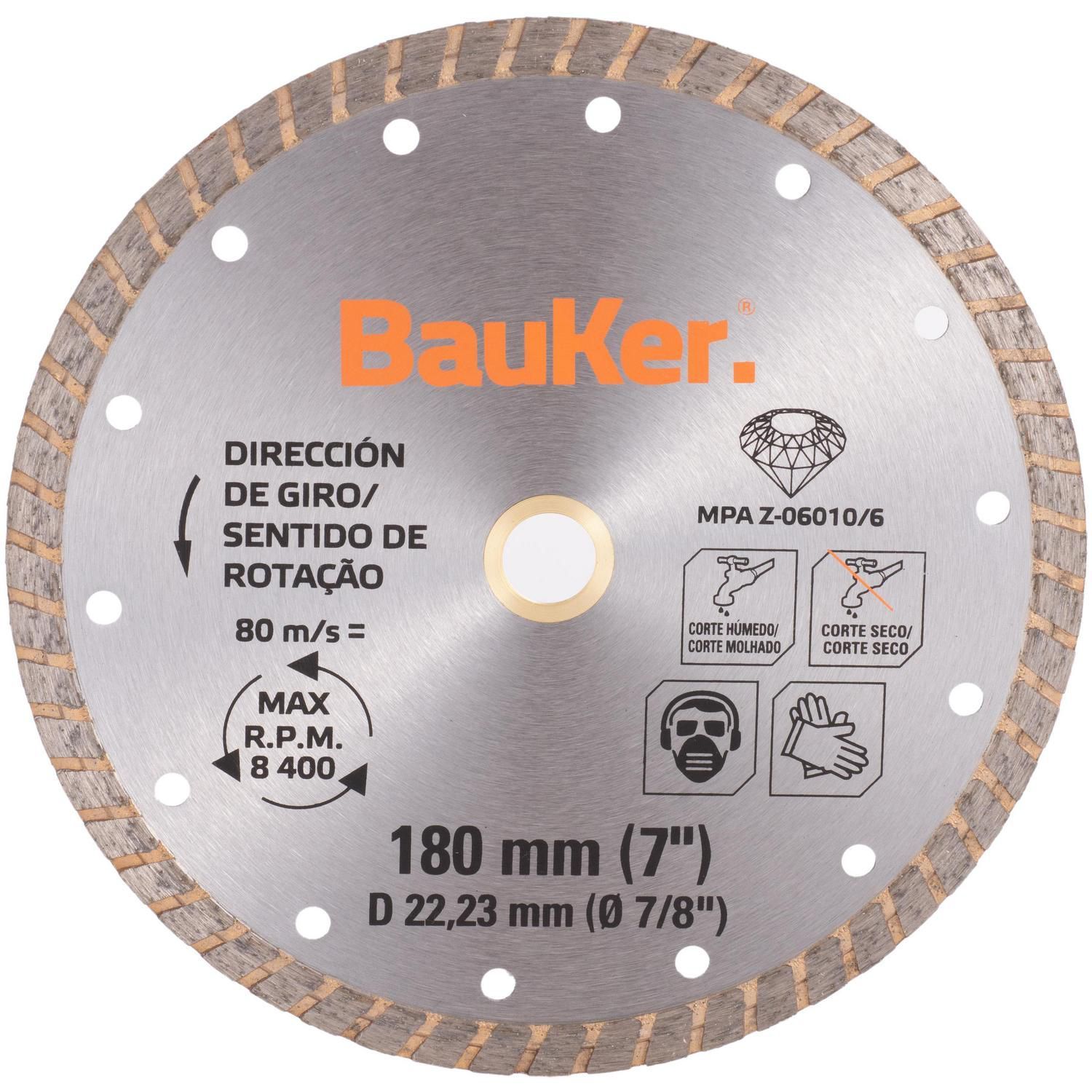  - Disco diamant 7 turbo bauker