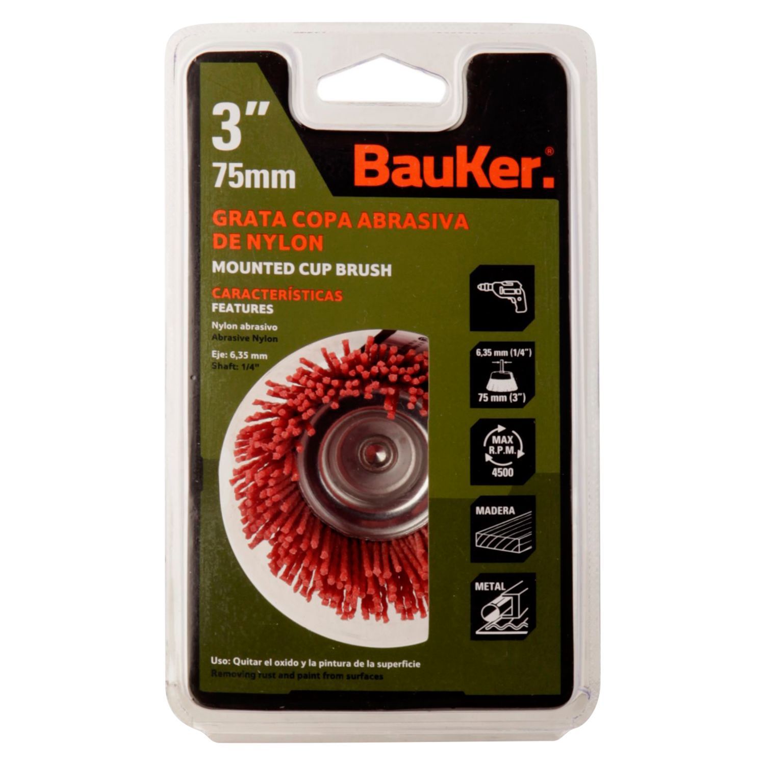  - Grata copa nylon para tala 75 mm