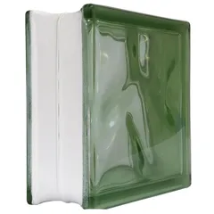 Vidrioblock 19 x 19 x 8 cm Lime
