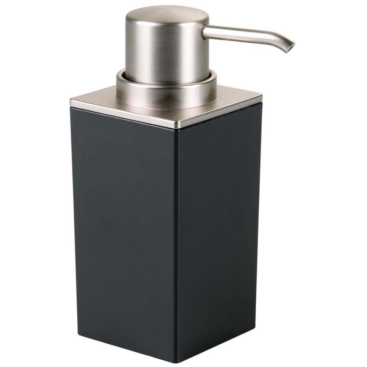 Idesign - Dispensador de jabón Clarity negro cromo