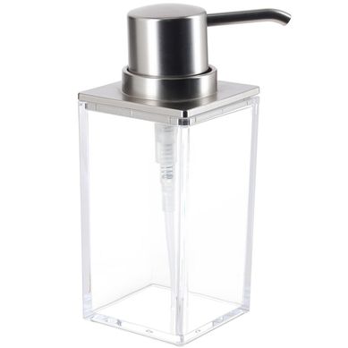 Dispensador de jabn Clarity acrlico cromo