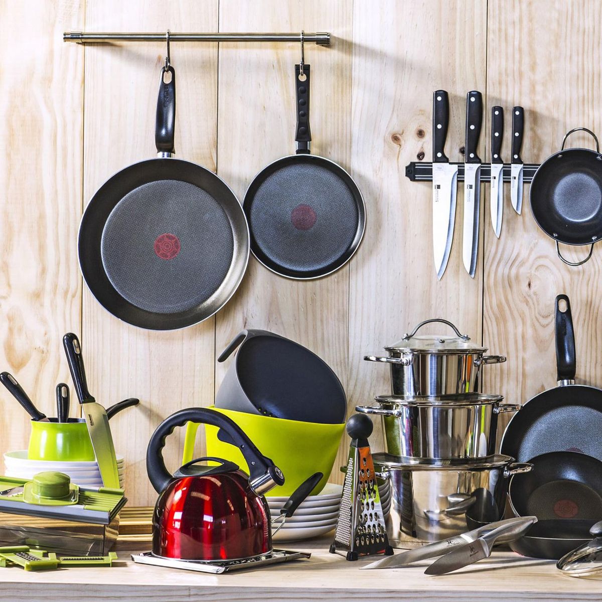 Just Home Collection - Set de cuchillos de acero inoxidable