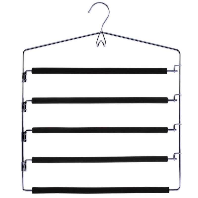 Just Home Collection - Gancho 5 Barras Metal Negro