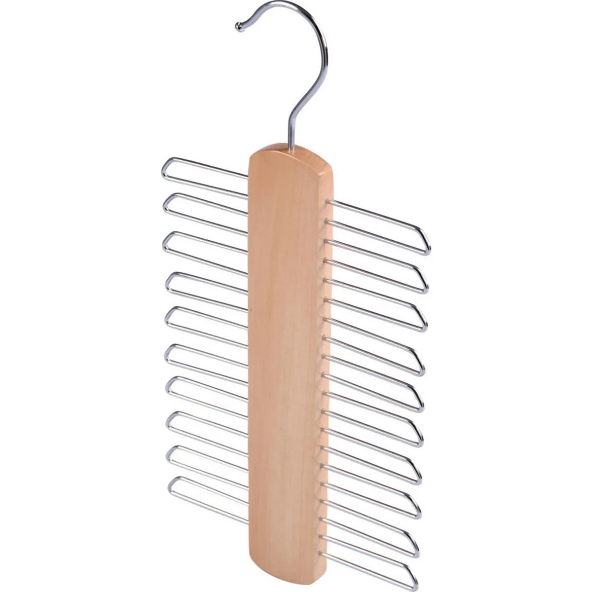 Gancho de madera para corbatas 15 x 10 cm, marca Just Home Collection - Foto 2