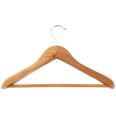 Gancho met�lico con madera para ropa