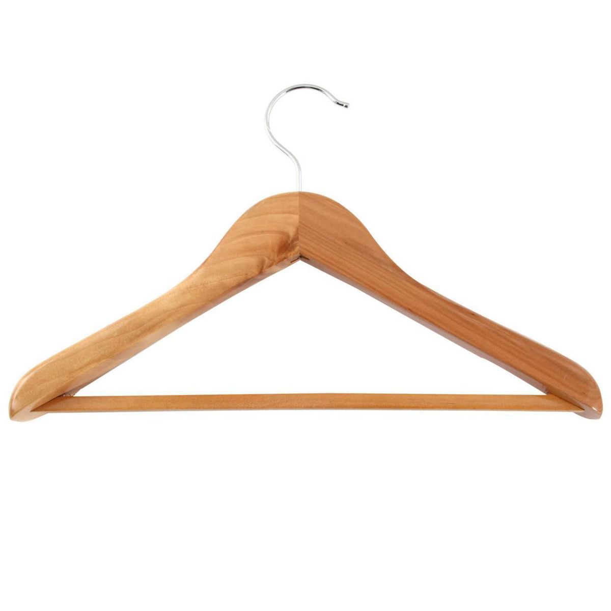 Gancho metálico con madera para ropa, marca Just Home Collection - Foto 2