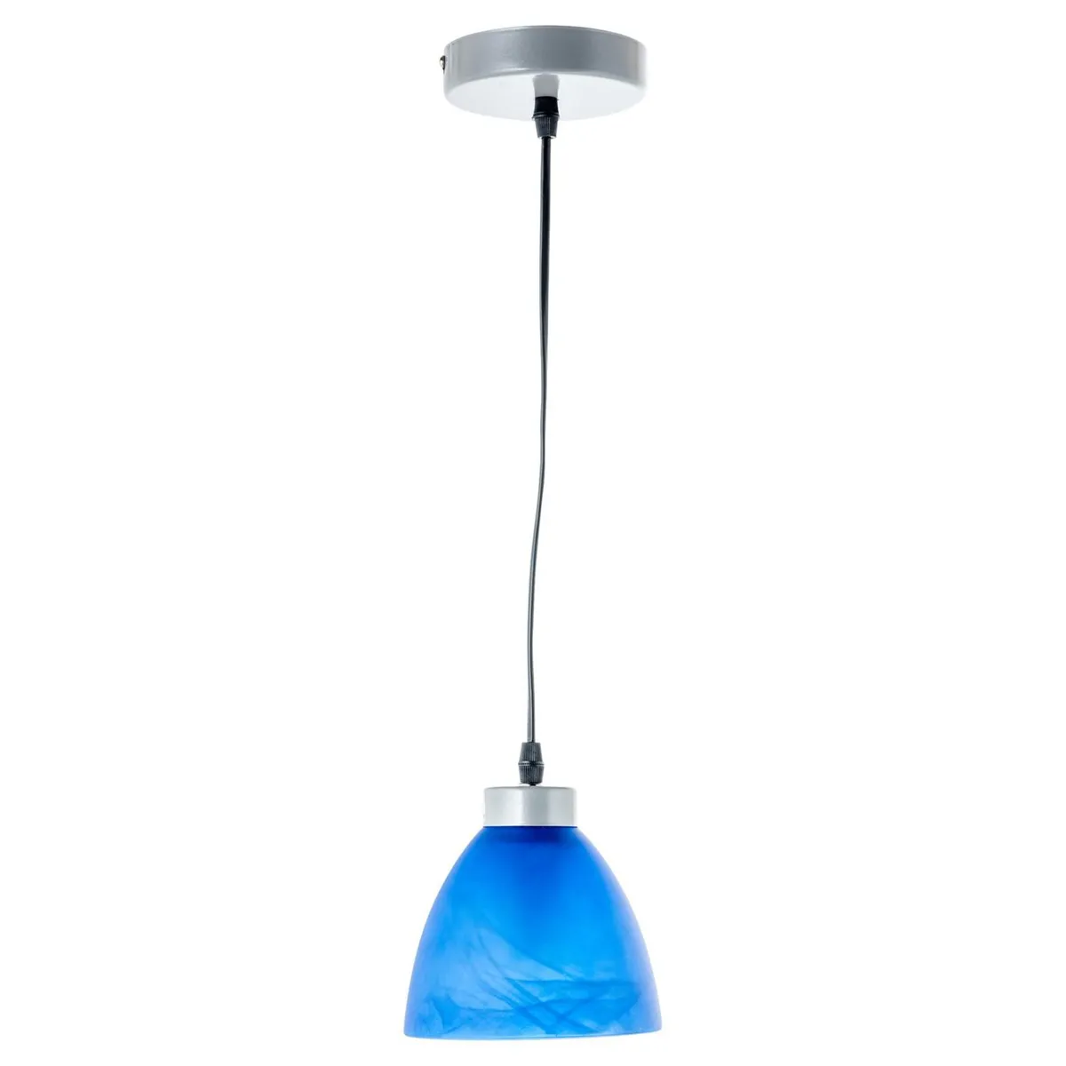 Casa Bonita - Lámpara Colgante Vidrio Gama Azul 1 Luz 60W E27