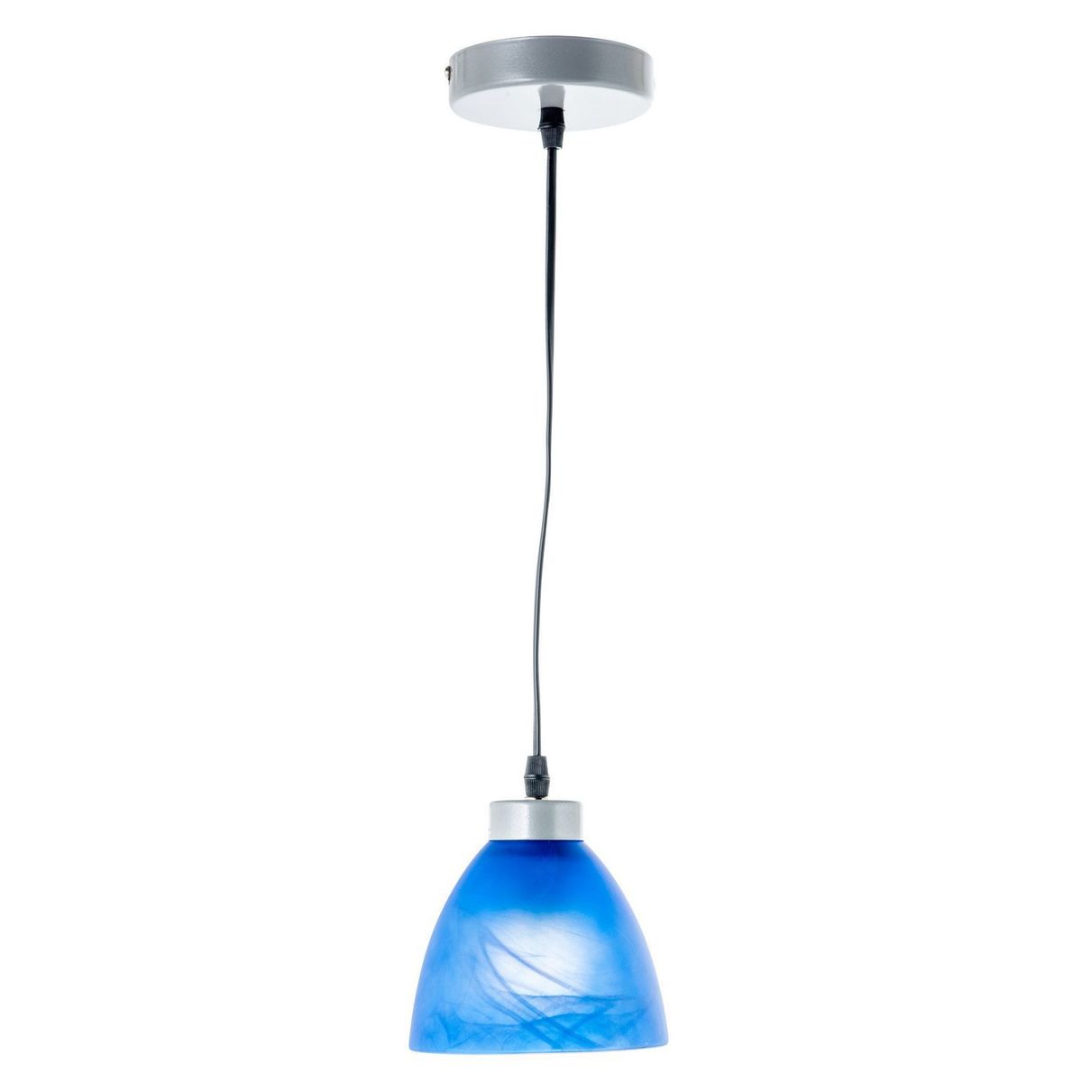 Casa Bonita - Lámpara Colgante Vidrio Gama Azul 1 Luz 60W E27