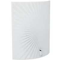 Arbotante Ray 60W blanco 1luz E27 vidrio 20cm