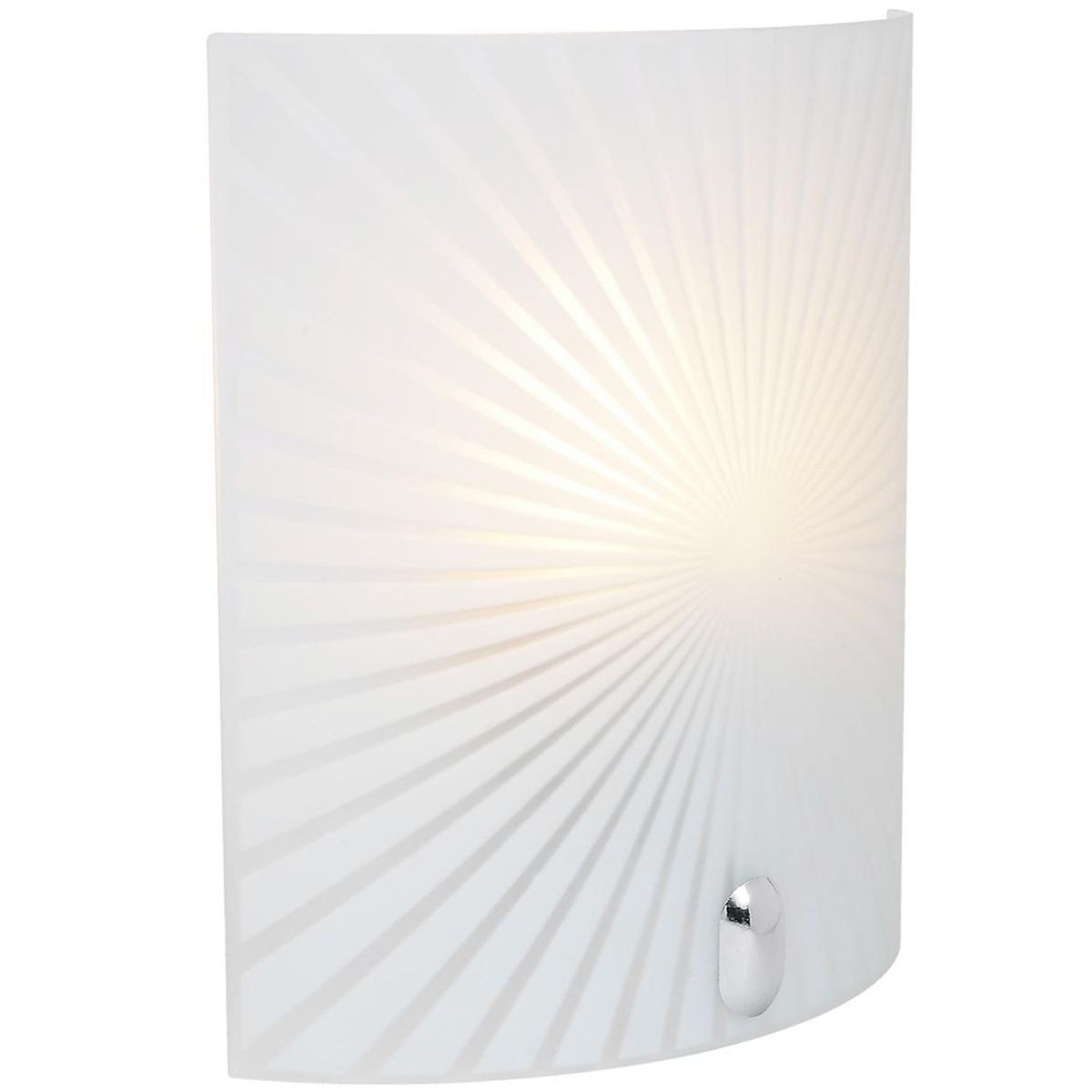 Casa Bonita - Arbotante Ray 60W blanco 1luz E27 vidrio 20cm