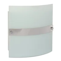 Aplique de Vidrio de Pared Interior Iker 1 Luz E27 Blanco