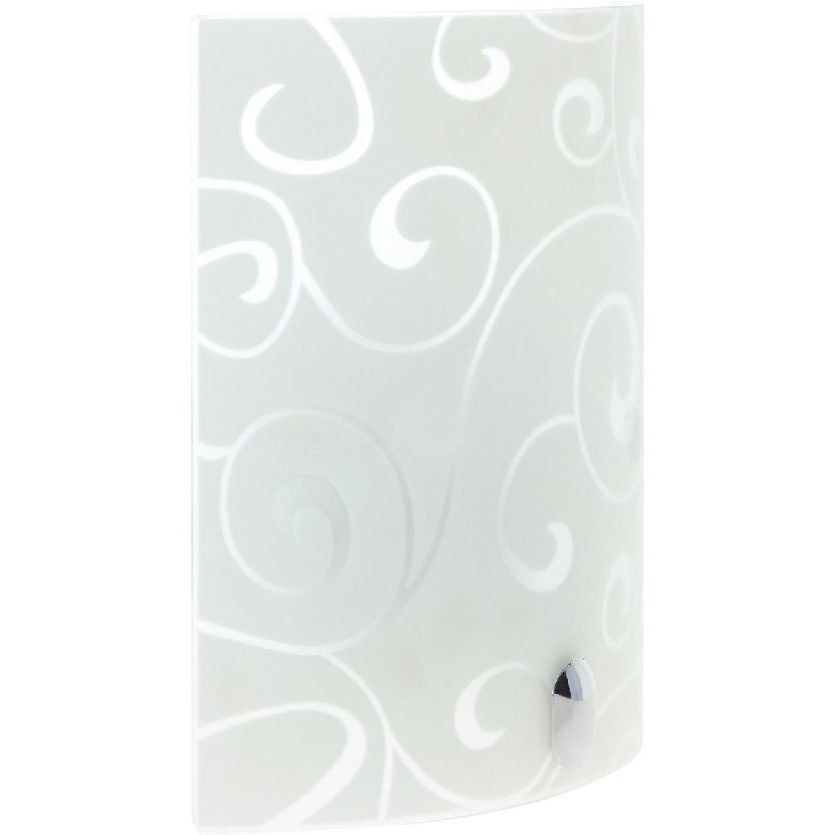 Casa Bonita - Arbotante Olas 60W blanco 1luz E27 vidrio 20cm