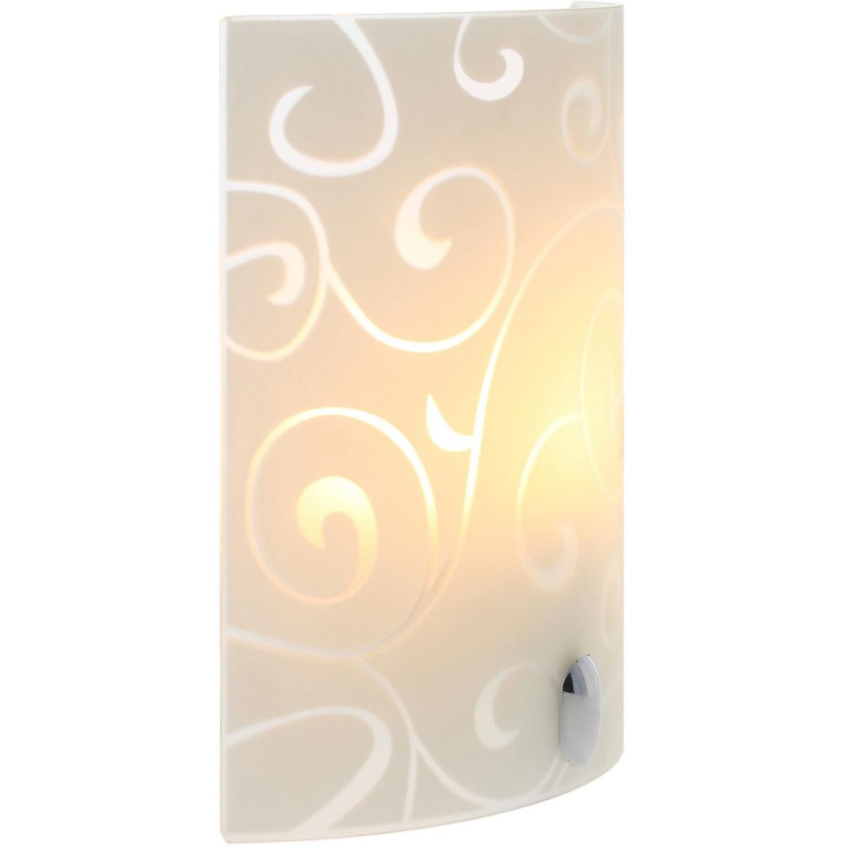 Casa Bonita - Arbotante Olas 60W blanco 1luz E27 vidrio 20cm