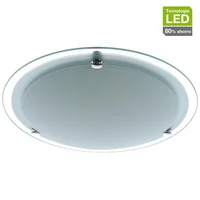 Plafon LED para techo Tristan de luz neutra de 31 cm Blanco