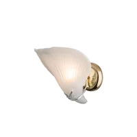 Arbotante Roma 60W oro 1luz E27 vidrio 20cm