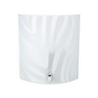 Arbotante Zebra 60W blanco 1luz E27 vidrio 20cm