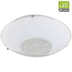 Plafón LED para techo Dawn de luz neutra de 30 cm Blanco
