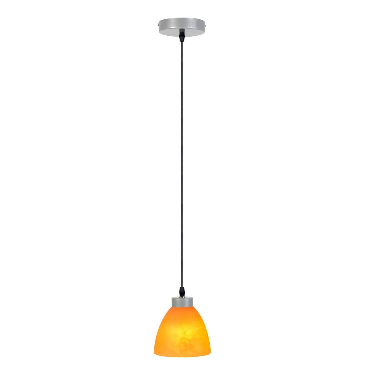 Casa Bonita - Lámpara colgante 60W gama naranja 1luz E27 vidrio