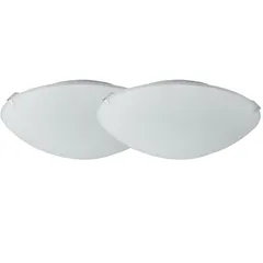 Set de 2 Plafones LED Basic 60 Watts E27 Blanco