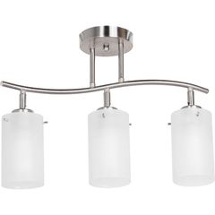 Lámpara de Techo Plata 3 Luces E27
