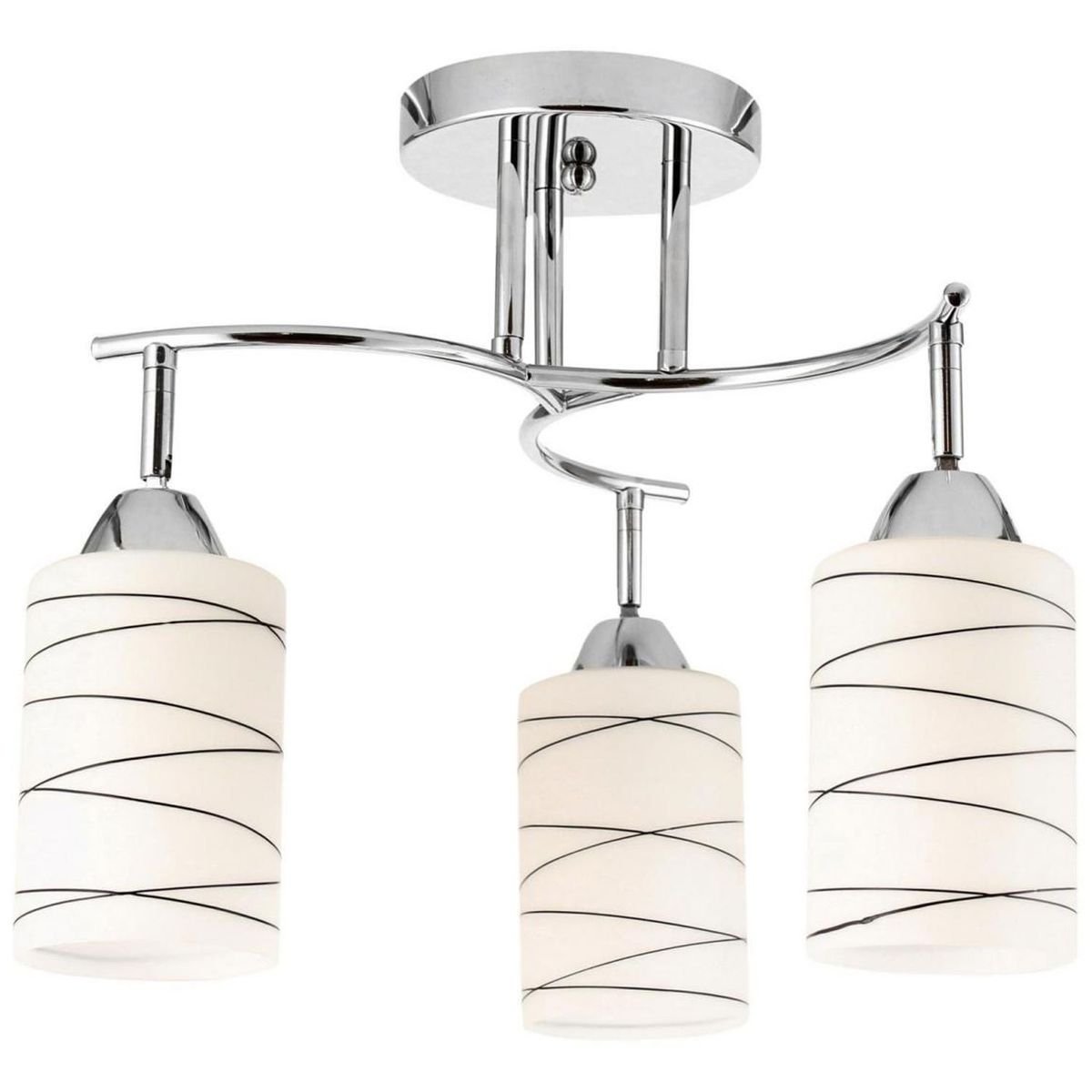 Casa Bonita - Lámpara de Techo Lugo Blanco 3 Luces 60W E27