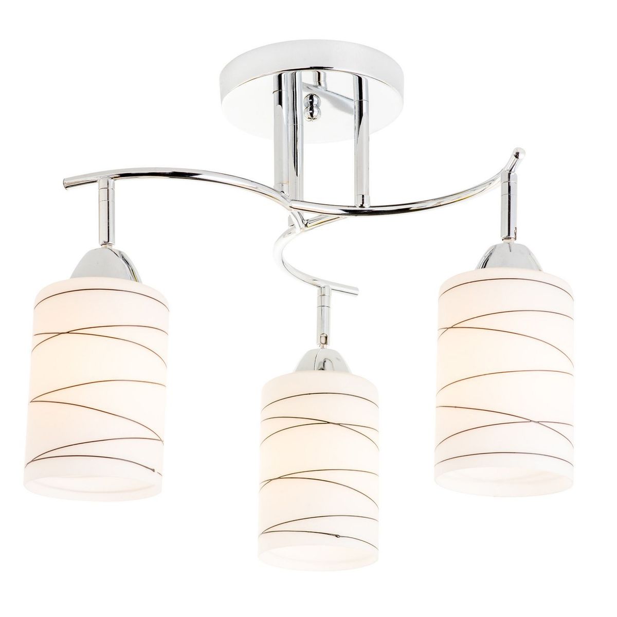 Casa Bonita - Lámpara de Techo Lugo Blanco 3 Luces 60W E27