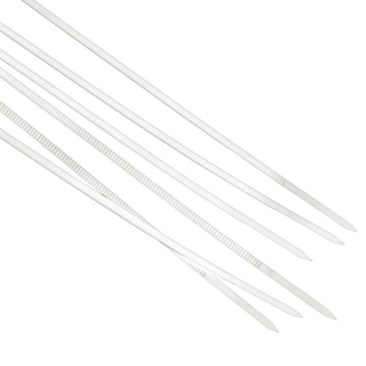 Fixser - Sujetacable blanca 100x2.5 mm 25 unidades