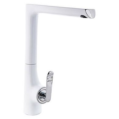 Monomando de cocina Batea blanco