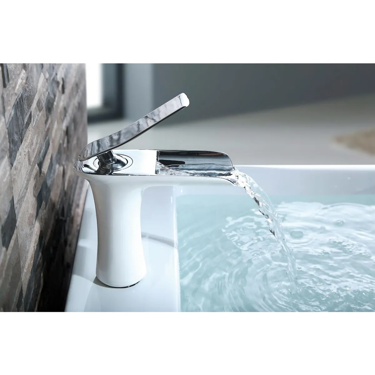 Sensi Dacqua - Monomando de lavabo Cales blanco