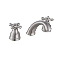Mezcladora de lavabo Capri níquel 8"