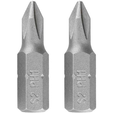 Puntas Atornillador #1 Phillip de 25mm 2 Piezas Bauker