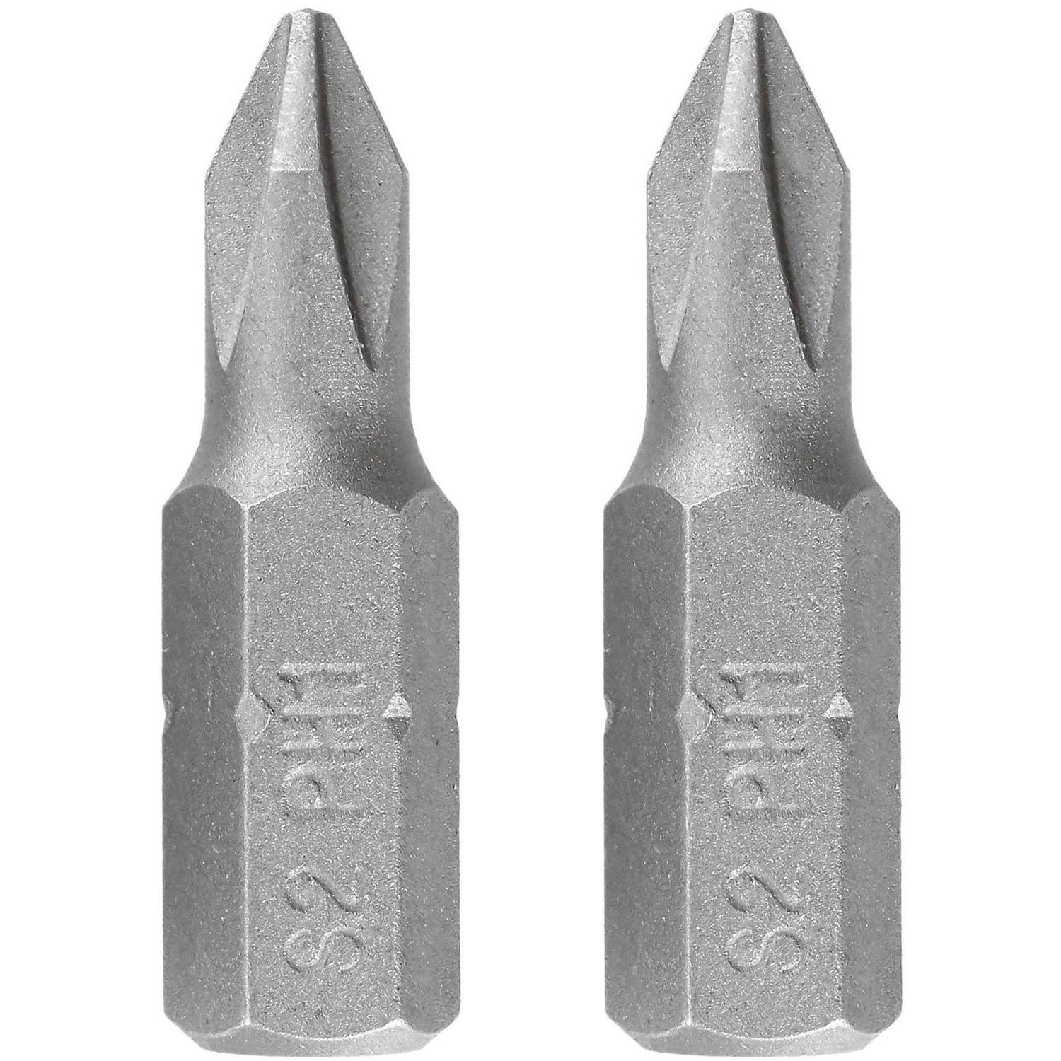 - Puntas Atornillador #1 Phillip de 25mm 2 Piezas Bauker