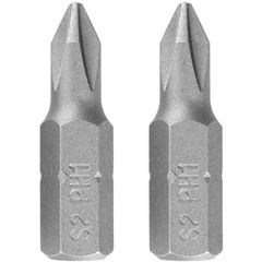 Puntas Atornillador #1 Phillip de 25mm 2 Piezas Bauker