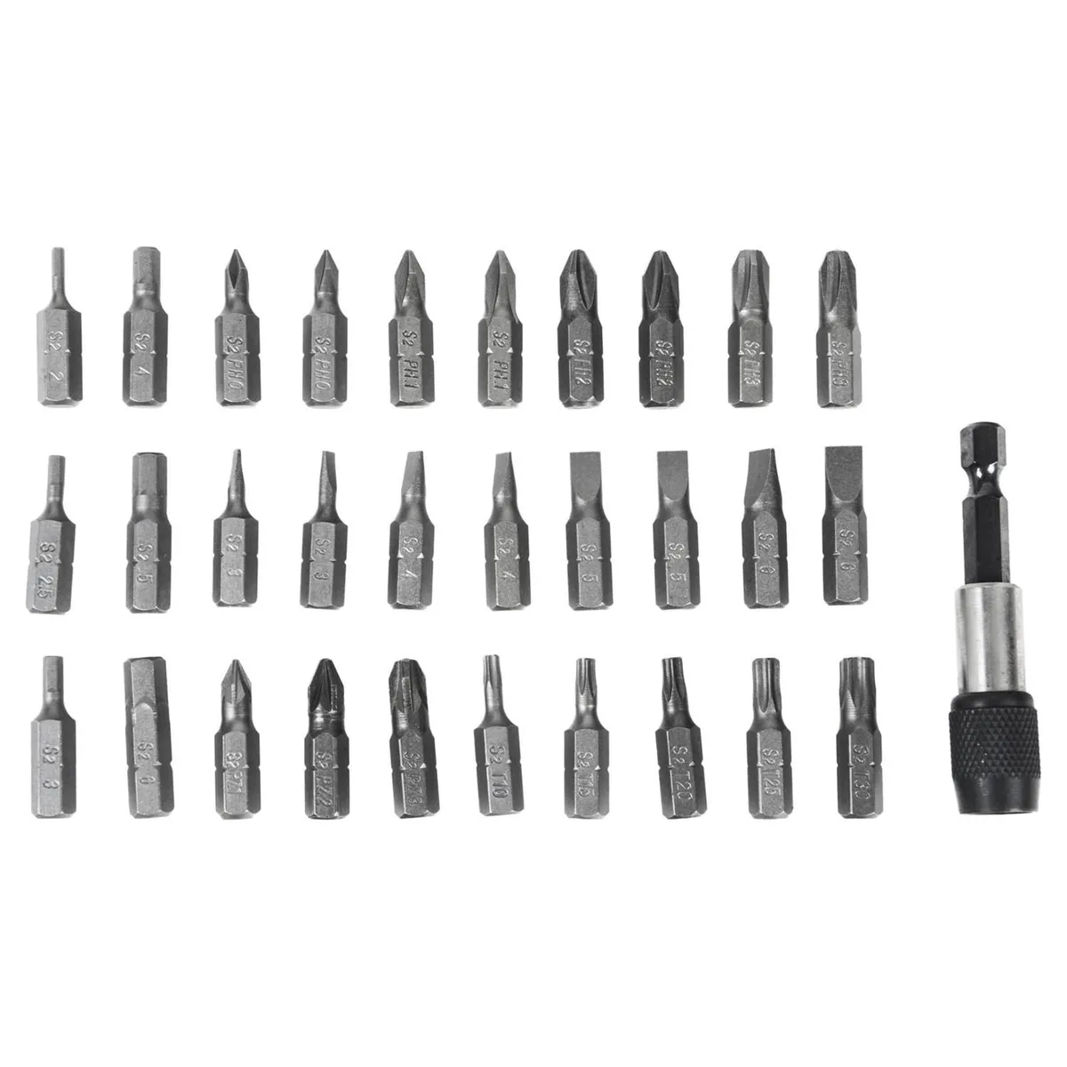  - Set 31 piezas Puntas Atornillador bauker.