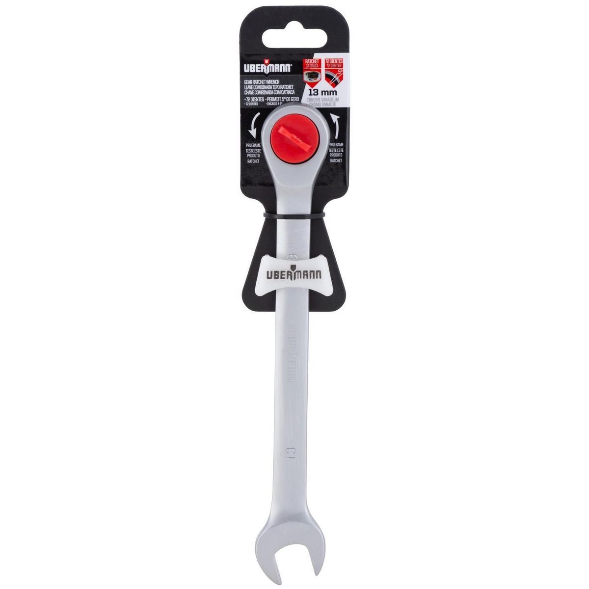 Llave punta corona con chicharra 13 mm, marca Ubermann - Foto 2