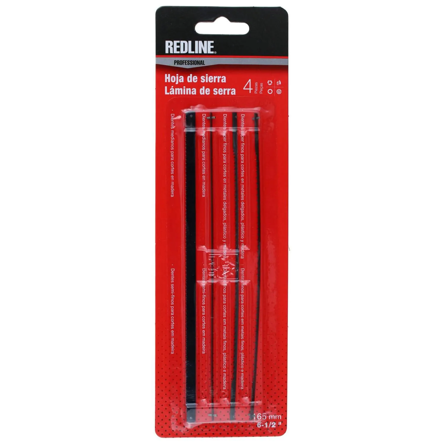 Redline - Hoja de sierra calar 4pzs redline