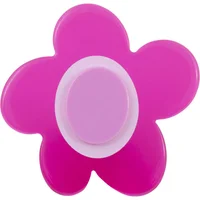 Perilla de flor magenta metacrilato 50 x 52 mm