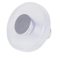 Jaladera Redondo abs metacrilato hielo cromado mate